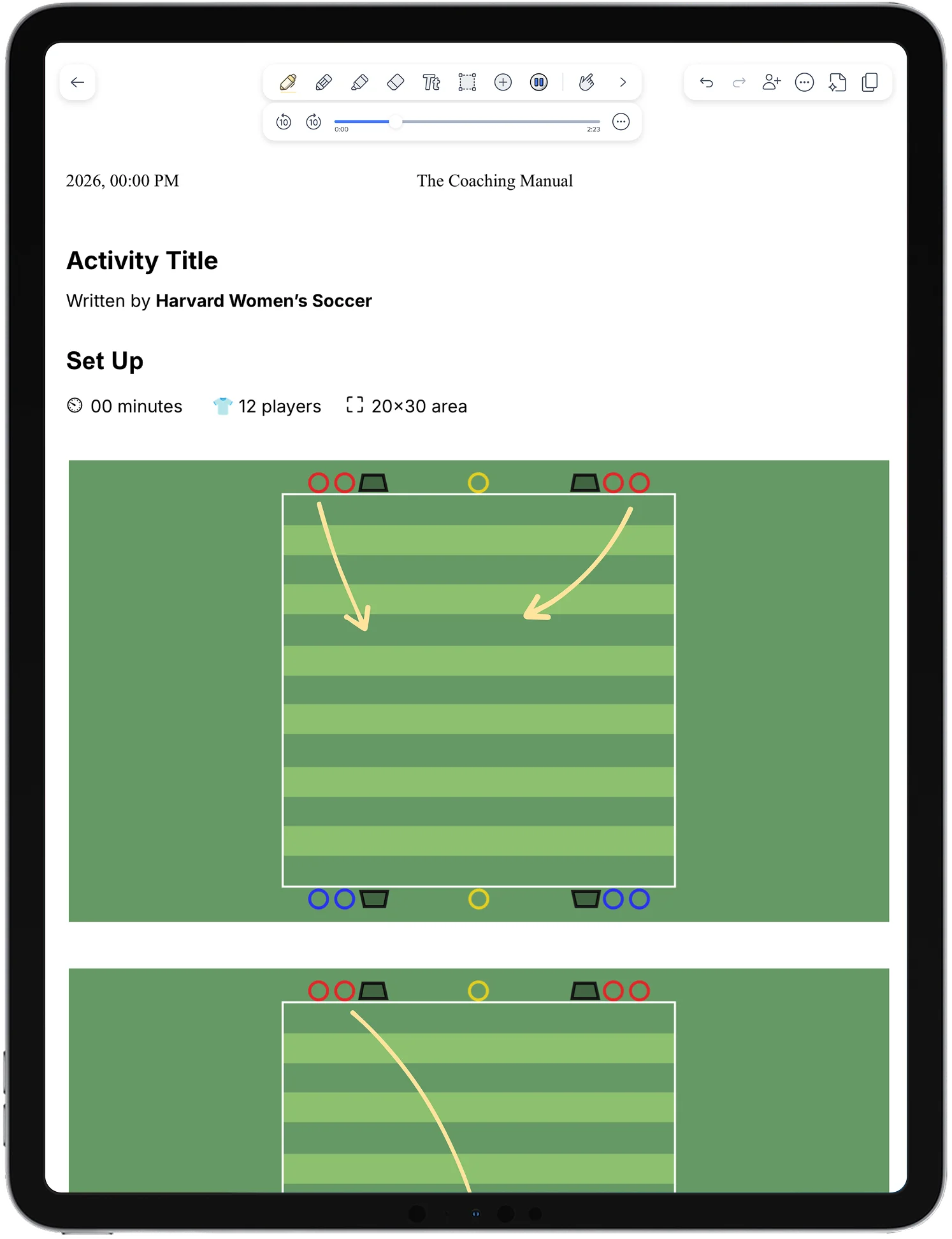 Annotate footage directly